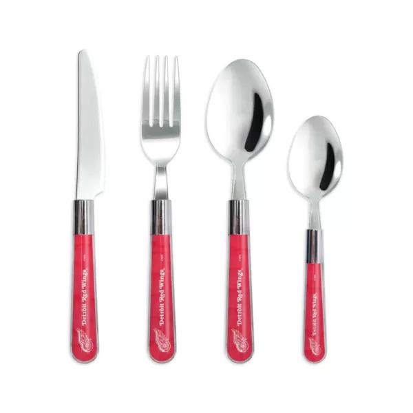 sportsvault NHL 16-Piece Detroit Red Wings Flatware Set (Service for 4)