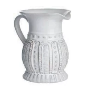 Abigails Charlot 32 fl. oz. Lace Design Ceramic Pitcher