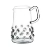 Abigails 12 fl. oz. Clear Glass Pitcher with Swirls