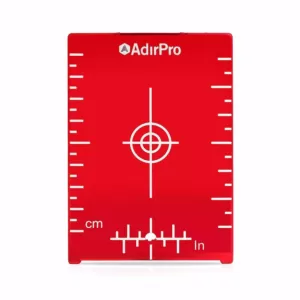 AdirPro 4 in. x 3 in. Red Laser Magnetic Target Plate With Stand