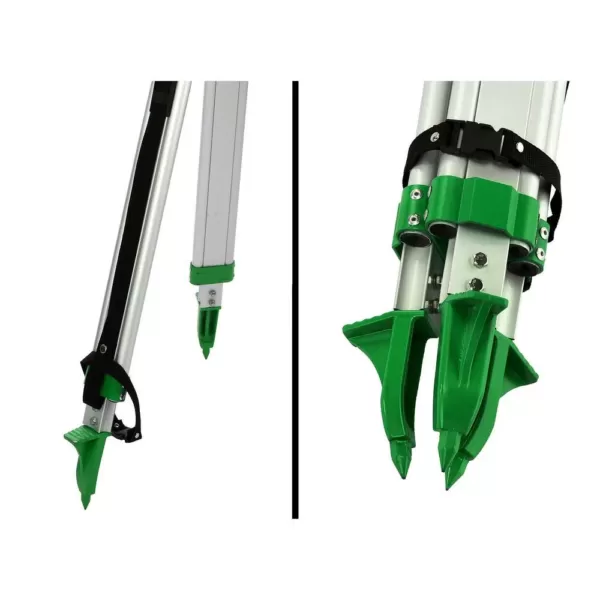 AdirPro Green Heavy-Duty Aluminum Survey Construction Tripod with Quick Clamp