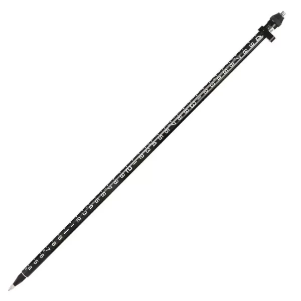 AdirPro 6 ft. 2 m 10ths Graduation Carbon Fiber 3-Position Snap-Lock Rover Telescoping Rod Pole in Black