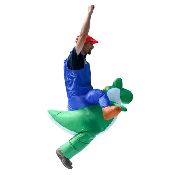 ALEKO 1- Size Fits All Unisex Mario Riding Yoshi Adult Halloween Costume