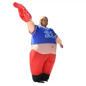 ALEKO 1-Size Fits All Unisex Pot Belly #1 Sports Fan Adult Halloween Costume