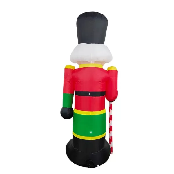 ALEKO 96 in. Christmas Inflatable Nutcracker with UL Certified Blower and LED Lights