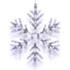 Alpine Corporation 24 in. Tall Hanging Snowflake with LED Lights