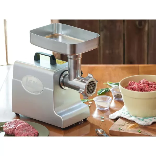 LEM Mighty Bite #8  Electric Meat Grinder with 3 Stuffing Tubes and Meat Stomper