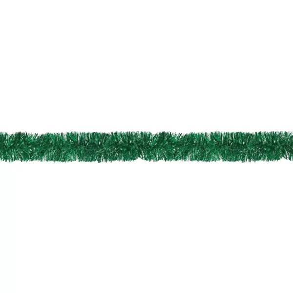 Amscan 9 ft. Green Tinsel Boa Garland (2-Pack)