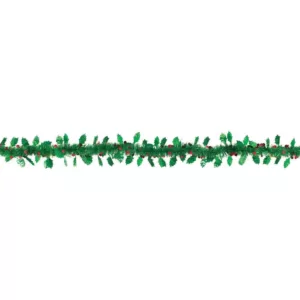 Amscan 9 ft. Christmas Holly and Berry Tinsel Garland (7-Pack)