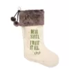 Amscan 21.5 in. x 7.5 in. Fabric Christmas Dear Santa Stocking