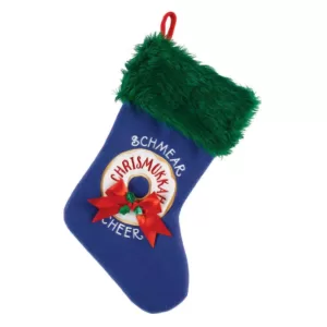 Amscan 18 in. Blue Chrismukkah Plush Fabric Stocking (2-Pieces)