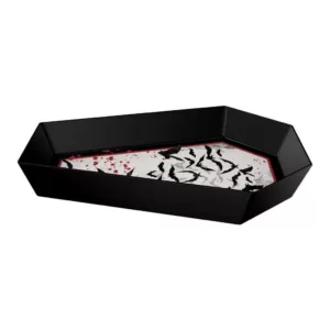 Amscan 12.8 in. Halloween Dark Manor Coffin Bowl (3-Pack)