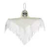 Amscan 12 in. Small White Halloween Hanging Reaper (10-Pack)