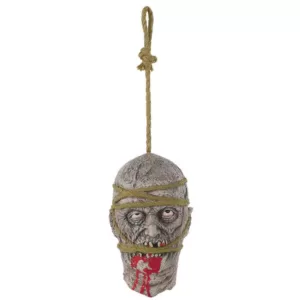 Amscan 11 in. Halloween Zombie Hanging Head Prop