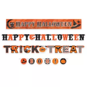 Amscan Halloween Modern Multi Banner Value Pack (4-Count, 2-Pack)