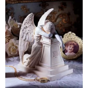 Design Toscano 7.5 in. H Angel of Grief Monument Desktop Statue