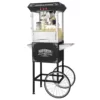 Great Northern Lincoln 8 oz. Antique Black Popcorn Machine with Cart