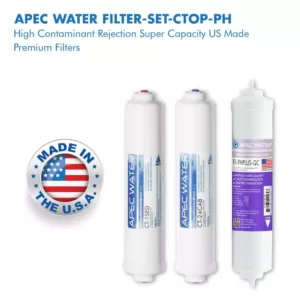 APEC Water Systems APEC Pre-filter Set for Ultimate RO-CTOP-PH Countertop RO Systems (Stages 1, 2 and 4)