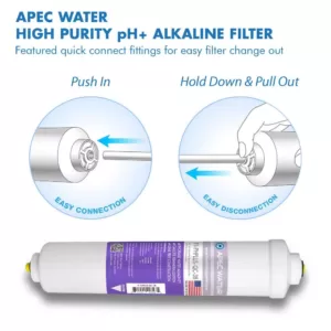 APEC Water Systems Ultimate Series Reverse Osmosis 10 in. Calcium Carbonate Alkaline Filter with 3/8 in. Quick Connect