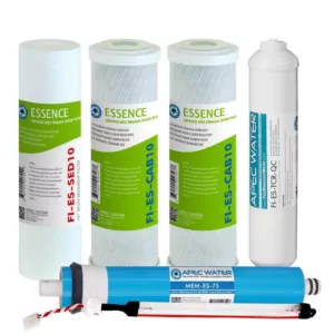 APEC Water Systems Essence Complete Replacement Filter Set for ROES-UV75 75 GPD UV Sanitizing 6-Stages Reverse Osmosis Water System