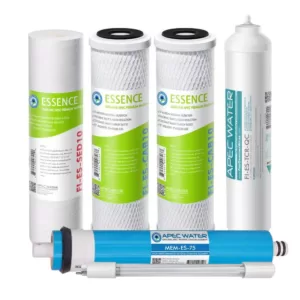 APEC Water Systems Essence ROES-UV75-SS Replacement Water Filter Cartridge Complete Filter Set Stage 1-6