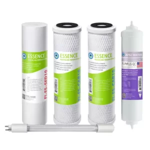 APEC Water Systems Essence ROES-PHUV75 Replacement Water Filter Cartridge Pre-Filter Set with Alkaline and UV Sanitation Stage 1-3, 5 and 7