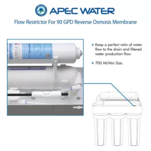 APEC Water Systems 700 ml/Min Flow Restrictor for 90 GPD Reverses Osmosis System with 1/4 in. Quick Connect