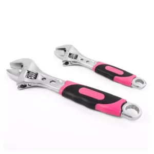 Apollo Adjustable Wrench Set in Pink (2-Piece)