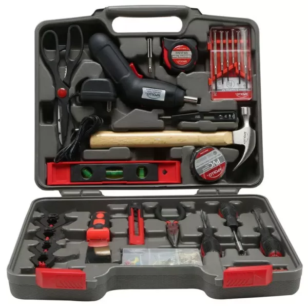 Apollo Home Tool Kit with 4.8-Volt Cordless Screwdriver (144-Piece)