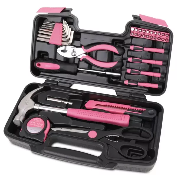 Apollo General Tool Set in Pink (39-Piece)