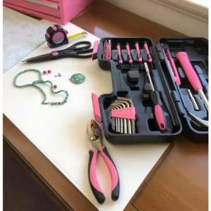 Apollo General Tool Set in Pink (39-Piece)