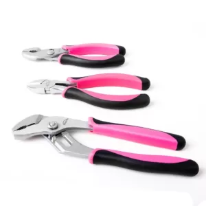 Apollo 8 in., 6.5 in. and 6 in. Pliers Set in Pink (3-Piece)