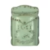 3R Studios 10-1/2 in. L x 15-1/4 in. H Embossed Tin Letter Box in Aqua