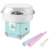 Nostalgia Retro Aqua Hard and Sugar Free Cotton Candy Maker with Cotton Candy Cones