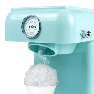 Nostalgia 30 W Aqua Blue Snow Cone Maker with Retro Design