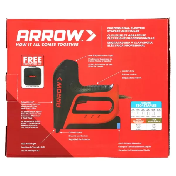 Arrow 6 in. Electric Stapler and Brad Nailer