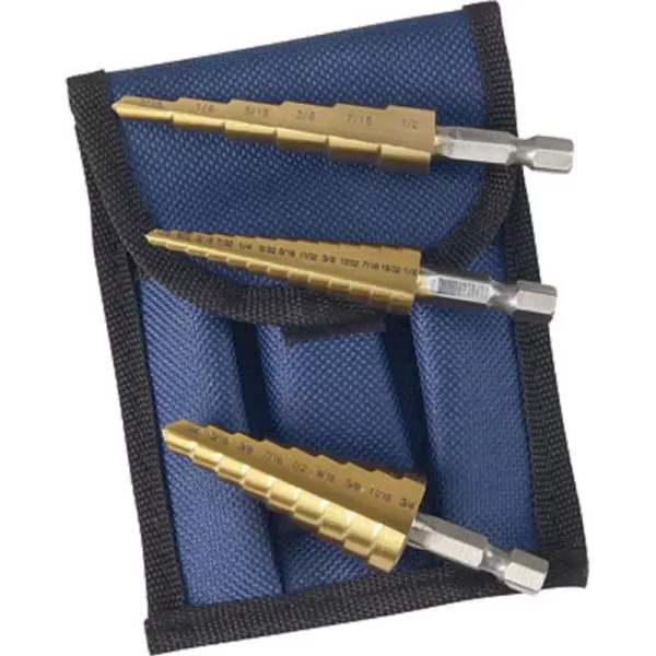 Astro Pneumatic Step Drill Bit Set