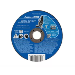 Avanti Pro 4 in. x 1/16 in. x 5/8 in. Type 1 Metal Cut-Off Disc