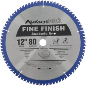 Avanti Pro 12 in. x 80-Teeth Fine Finish Saw Blade (2-Pack)