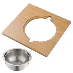 KRAUS 16.75 in. Workstation Kitchen Sink Serving Board Set with Stainless Steel Colander