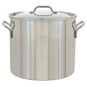 Bayou Classic Brew Kettle 20 qt. Stainless Steel Stock Pot with Lid