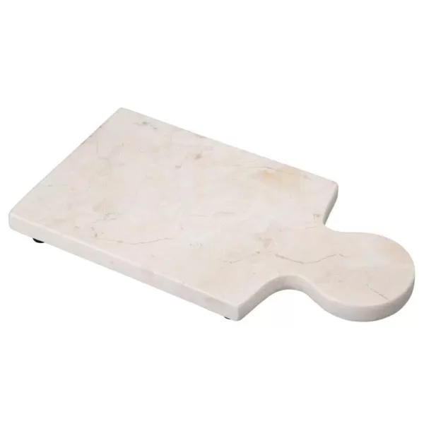 Creative Home 12 in. x 6 in. Natural Champagne Marble Cheese Paddle Board