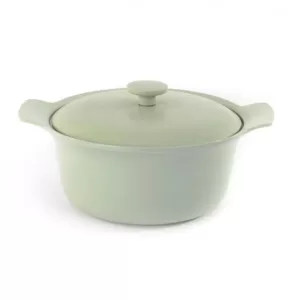 BergHOFF Ron 4.4 qt. Cast Iron Stock Pot in Green with Lid