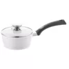 Berndes SignoCast Pearl 2 qt. Cast Aluminum Ceramic Nonstick Sauce Pan in White with Glass Lid