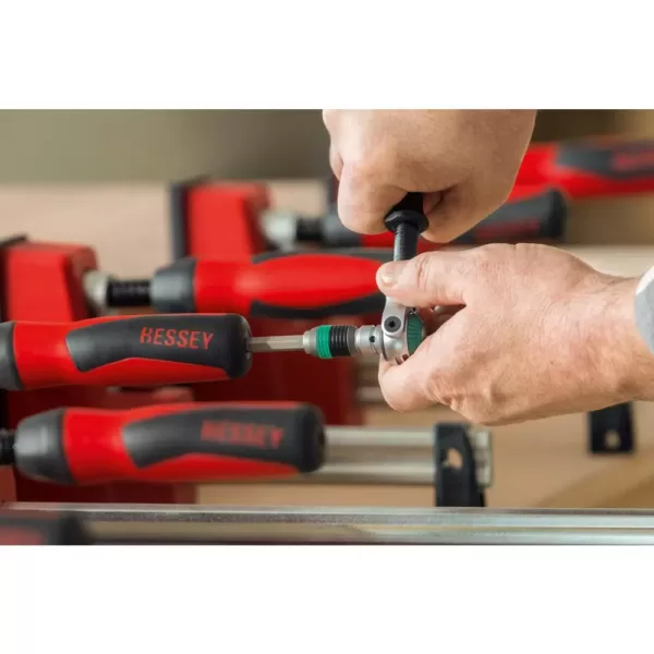 BESSEY 24 in. K Body REVOlution (KRE) Parallel Clamp with Composite Plastic Handle and 3-3 4 in. Throat Depth