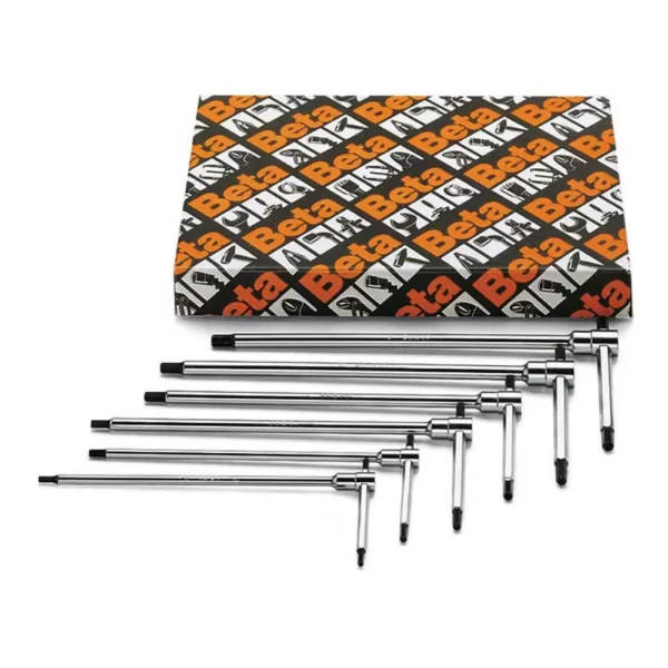 Beta 5/32 in., 3/16 in., 7/32 in., 1/4 in., 5/16 in. and 3/8 in. T-Handle Hex Key Wrench SAE (Set of 6-Pieces)