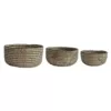 3R Studios Grass Handwoven Decorative Baskets (Set of 3)