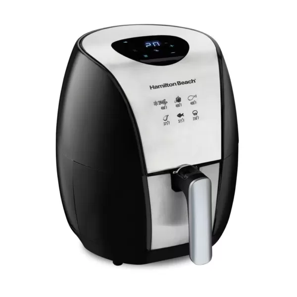 Hamilton Beach 3.4 Qt. Black Air Fryer with Nonstick Basket