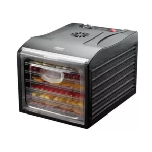 AROMA Professional 6-Tray Black Food Dehydrator with Drip Tray