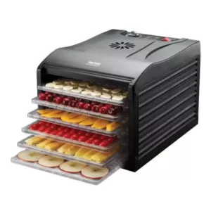 AROMA Professional 6-Tray Black Food Dehydrator with Drip Tray